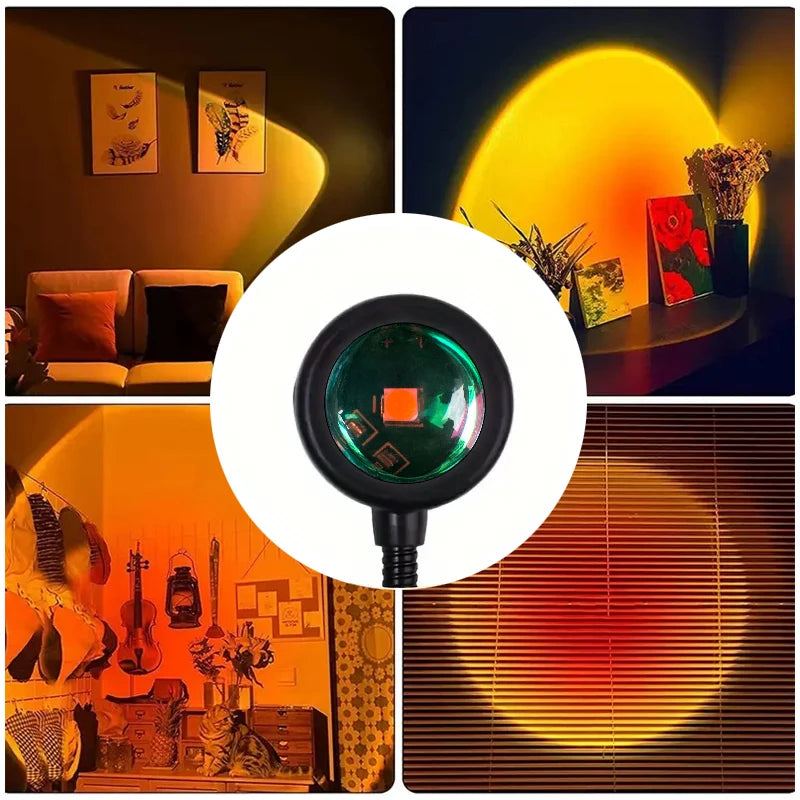 Sunset Projection Lamp for Calm & Cozy Spaces